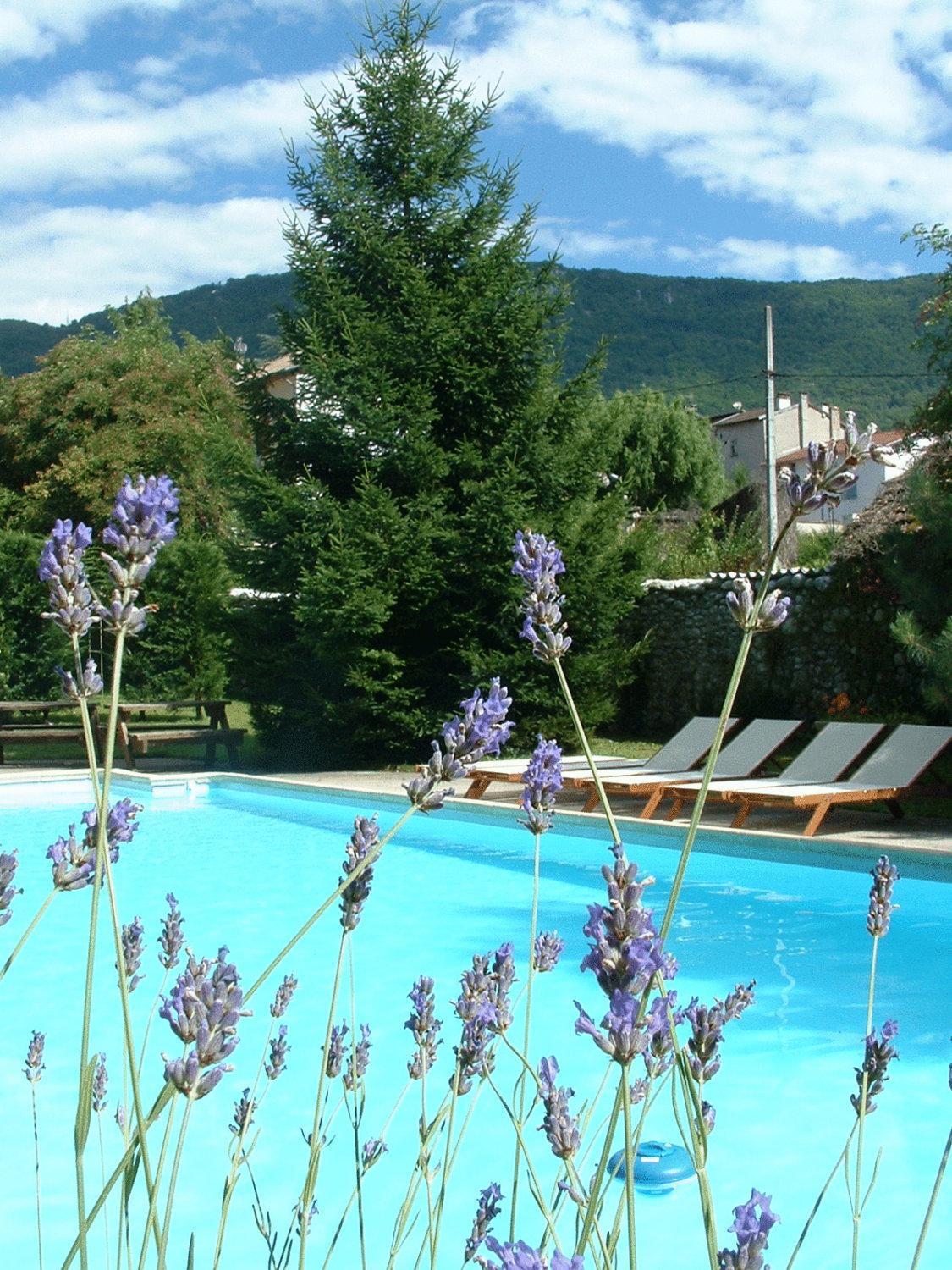 Logis Hotel Restaurant Le Castel Fleuri Saint-Jean-en-Royans Exteriér fotografie